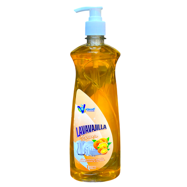 LAVAVAJILLAS NARANJA TAPA DISPENSADOR 1LT